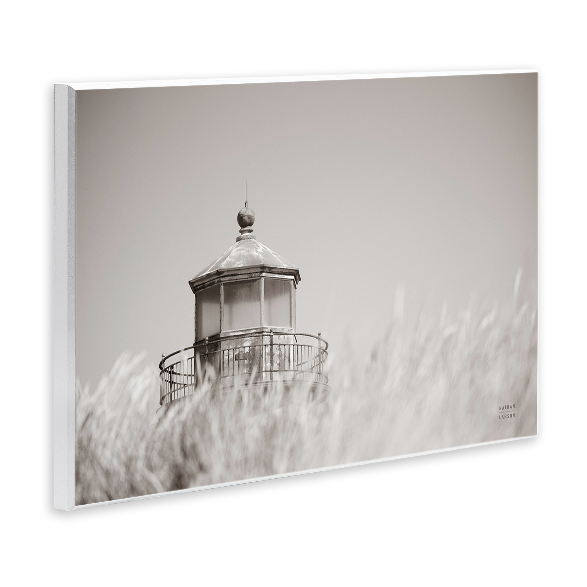 Stupell Industries Swaying Reeds & Lighthouse Landscape Photography Unframed Art Print Wall Art, 15 x 10