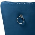 thumbnail image 5 of Baxton Studio Remy Modern Transitional Navy Blue Velvet Fabric Upholstered Espresso Finished 2-Piece Wood Dining Chair Set Set, 5 of 9