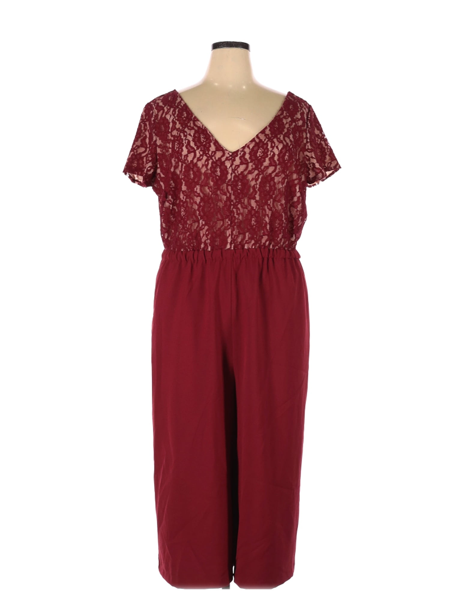 lane bryant red jumpsuit