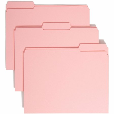 UPC: 0086486126342 | Smead  SMD12634  File Folders with Reinforced Tab  100 / Box  Pink