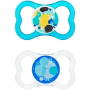Mam - Air 6+ Silicone Pacifier 2 Pack Wi