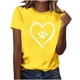 thumbnail image 2 of Xuyuer Womens Lover Heart Graphic Round Neck Shirt Valentines Funny Couple Matching Casual Short Sleeve Tee Tops, 2 of 7