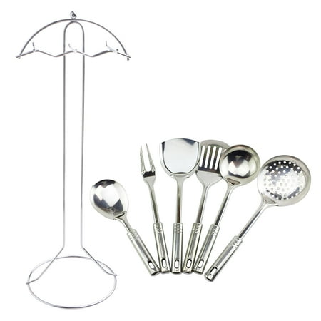 

TINYSOME Kitchen Stainless Steel Kitchenware Set Tableware Cooking Food Rice Soup Spoon Colander Spatula Utensils Accessories