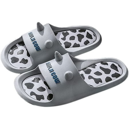 

DanceeMangoo Comfy Home Slippers Cute Cow Beach slippers Non-Slip Household Slippers Indoor or Outdoor