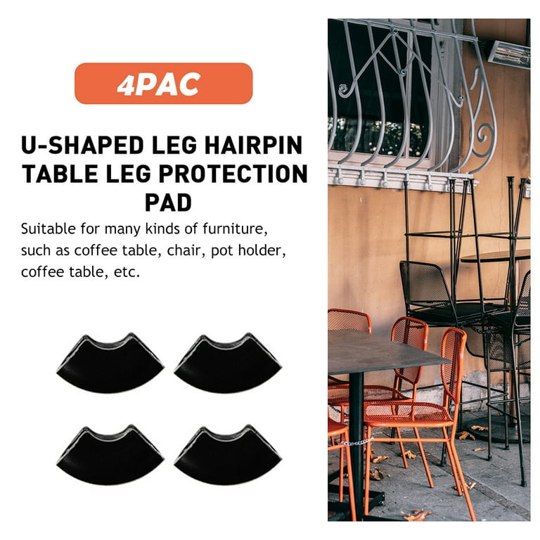 Yueyihe Leg Protector Feets Set of 4 Hairpin Table Legs Rubber Floor Protectors for Furniture Legs Walmart