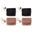 thumbnail image 1 of 4 mini billeteras con llavero para mujer, monedero pequeño, monedero peludo, contenedor de monedas, 1 of 7