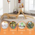thumbnail image 2 of 6 in 1 Pikler Triangle Set, DEYGIA Wooden Montessori Climbing Set with Ramp, Arch, Slide and Net, Toddler Climbing Toys Indoor for Kids Aged 1-7 Years, 2 of 8