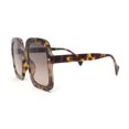 thumbnail image 3 of Womens Mod Thick Plastic Rectangle Butterfly Designer Sunglasses Tortoise - Brown, 3 of 4
