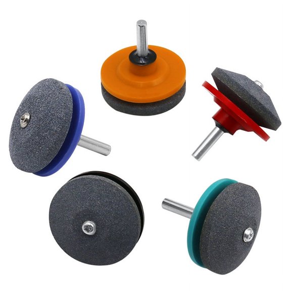 SENRISE Universal Lawn Mower Blade Sharpener for Power Drill Garden Lawn Mowers 5 Color