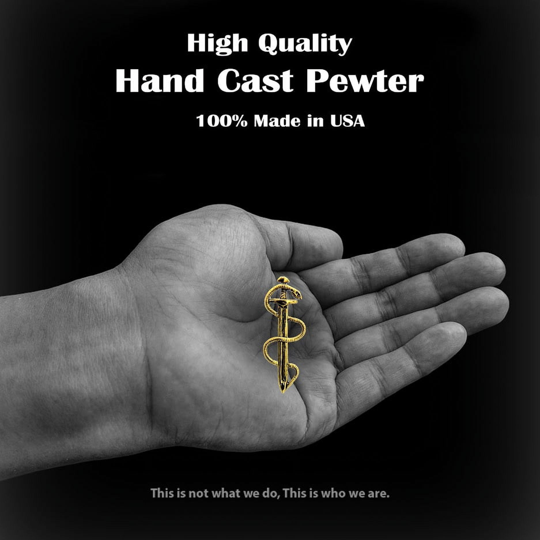 Sword and Snake Pin, Snake, G002, Rod of Asclepius, Medicine