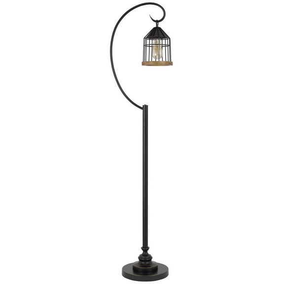 HomeRoots 63" Bronze Traditional Shaped Floor Lamp