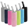 thumbnail image 1 of Paquete de 7 Fundas Vidrio para Agua, 12 Oz - 19 Oz, Aislante Neopreno, Portabotellas Plegable Bebidas, Portador, Multicolor, 1 of 9
