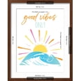 thumbnail image 5 of Art.com Good Vibes Only Rainbow Art Print by Jennifer McCully, Brown Frame Wall Art, 17" x 21", 5 of 5
