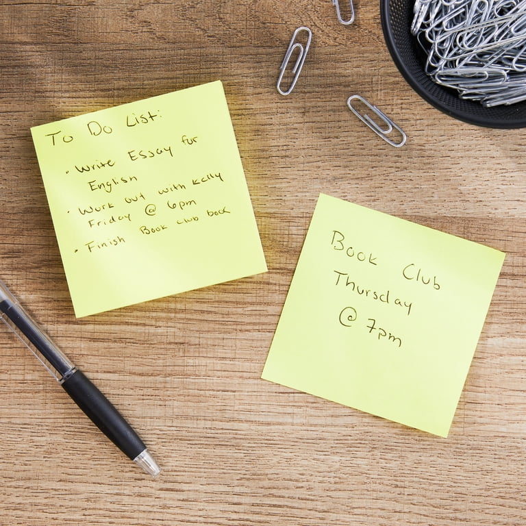 Pen+Gear Sustainable Yellow Sticky Notes, 3" x 3", 8 Pack photo 6