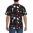 thumbnail image 2 of Naloa Colorful Geometry Men's T-Shirt Sport T-shirt Men's Basic Tee Casual Men's Shirt, Round Neck, Short Sleeves - XX-Large, 2 of 5