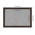 thumbnail image 3 of Amanti Art Fresco Dark Walnut Framed Magnetic Board 27 x 19 in., 3 of 7