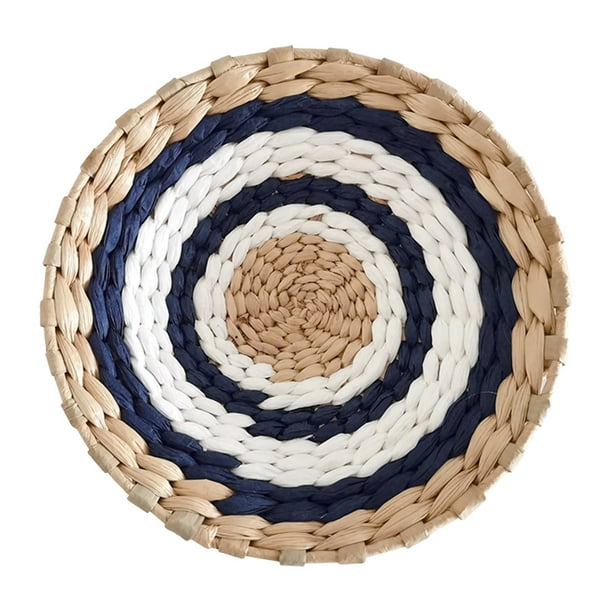 onlyliua ¡ ¡Ofertas Del Día! ¡Liquidación! Decoración de Pared de Estilo Bohemio Decoración de Pared de Paja Decoración de Pared de Fondo Colgante de Pared Sofá Mesita de Noche Decoración Colgante Te