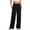 Black, variant on Sngxgn Women's Solid Cargo Long Pants Casual Relaxed Fit Straight Leg Trousers Lightweight Vintage Baggy Pants(Black,L)