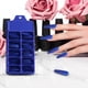 thumbnail image 5 of 100 unidades de uñas postizas extra largas en forma de ataúd, color liso, cobertura total, para mujeres y niñas, decoraciones para uñas (azul), 5 of 8