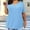 #Sky Blue, variant on DPTALR George Plus Size Women’s V-Neck Short Sleeve T-Shirts,12 Colors: Soft,Breathable & Casual Loose Fit Tops,White,Size XL