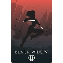 Marvel Heroic Silhouette - Black Widow Wall Poster, 22.375" x 34"