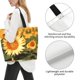 thumbnail image 3 of Balery Golden Sunflower In Field Bolsa Tote Estilo Estético con Cremalleras, Bolsa de Hombro, Bolsa de Compras Grande y Plegable, 3 of 8