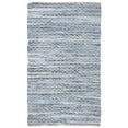 thumbnail image 5 of SAFAVIEH Montauk Robynne Braided Chevron Runner Rug, Blue, 2'3" x 7', 5 of 5