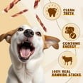 thumbnail image 3 of ASMPET Rawhide Dog Chew, Natural Chicken and Duck Wrap Long-Lasting Treat for Dog, 11 oz., 3 of 9