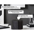 thumbnail image 2 of Minzimin Tissue Box Cover Square PU Leather Facial Kleenex Box Cover Holder Tissue Case Cube Facial Paper Organizer Dispenser for Bathroom, Vanity Countertop, Tabletop, Car, Office, 2 of 7