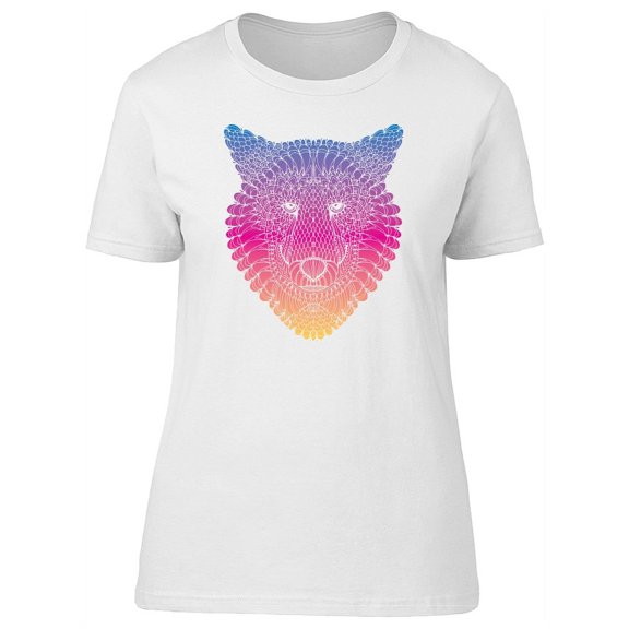Wolf Head Boho Gradient Tee Women's -Image by Shutterstock