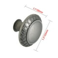 thumbnail image 3 of Utopia Alley HW345PLPT011 Barnet Pewter Cabinet Knob  1.3 inch Diameter, 3 of 6