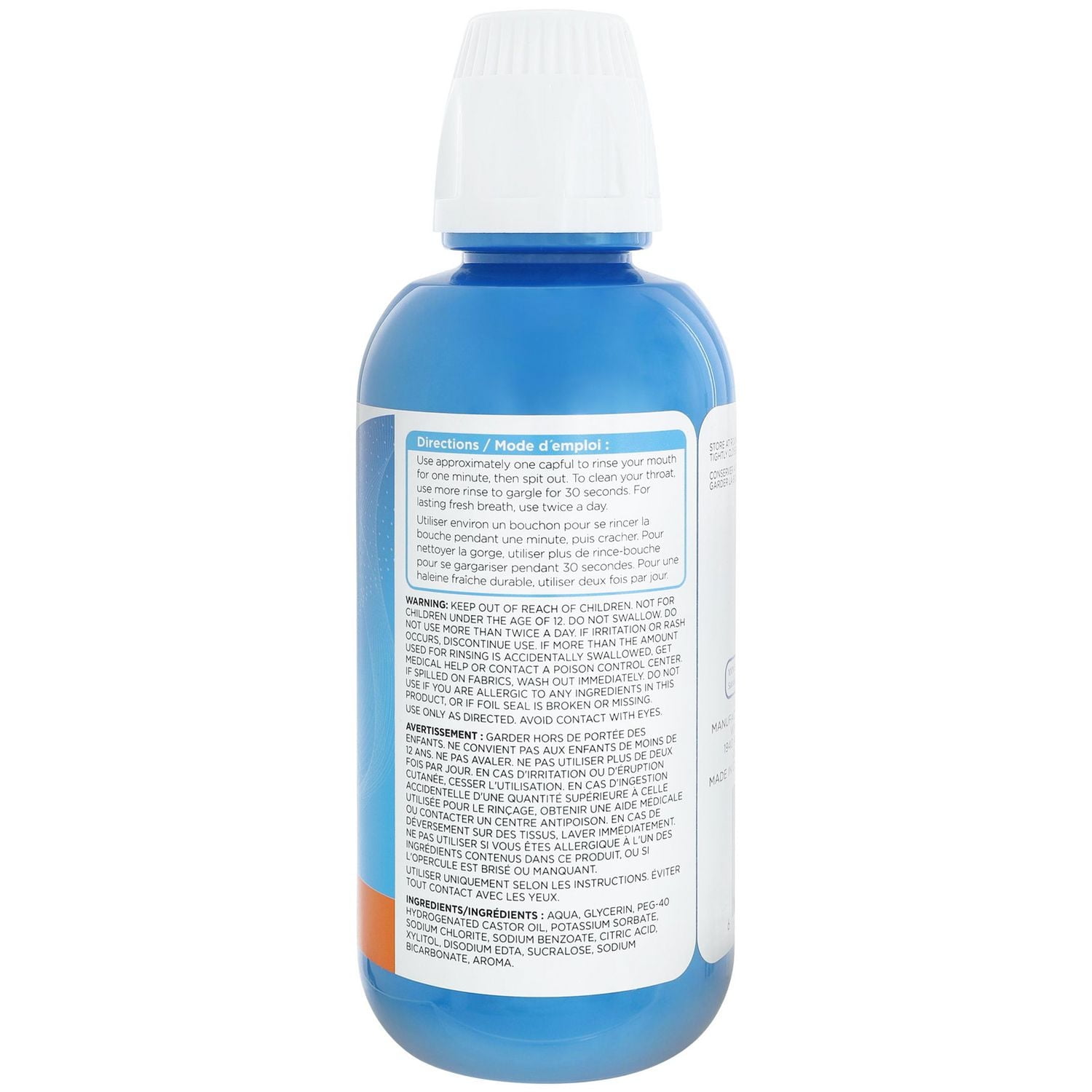 Rince-bouche haleine fraîche Menthe glacée Equate 473 ml