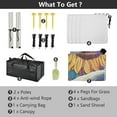 thumbnail image 4 of Wobogo White Wolf with Sunflower Beach Tent Camping Sun Shelter 110 x 125in UPF50+ Outdoor Shade for Trips Fishing Picnics, 4 of 7