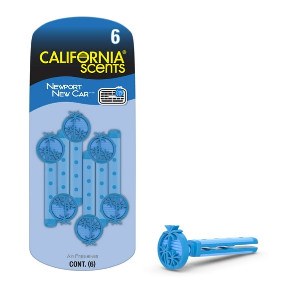 California Scents New Car Vent Stick Car Air Freshener - 6 Count