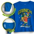 thumbnail image 2 of Dr. Seuss The Grinch Long Sleeve Graphic Christmas T-Shirt for Little & Big Boys, Crewneck Holiday Tee (Sizes 4-20), 2 of 5