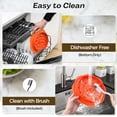thumbnail image 6 of 10" Pro Chicken Shredder Tool Twist Large for Kitchen, BPA-Free Food-Safe Meat Grinder, Visible Chicken Breast Meat Shredder with Strong Anti-Slip Bottom & Ergonomic Handle, Orange, 6 of 16