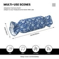 thumbnail image 3 of Wukai whiet Snowflake blue background Print Candy Pillow Cylindrical Pillows Sofa Pillow Neck Hand Support Pillows Including Insert Lumbar Pillows, 3 of 8