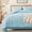 Light Blue, variant on 7-Piece King Size Beige Tufted Boho Comforter Set, All Season Bedding with Comforter, Sheets, Pillowcases & Shams