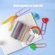 thumbnail image 5 of Jumbo Paper Clips, 40 Large 4" Paper Clip Clips - Vinyl Coated Colorful Oversized Paper Clips For File Organizing, 5 of 5