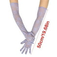thumbnail image 5 of 2pcs Sheer Lace Arm Length Gloves Wedding Women Fancy Short Tulle Mittens, 5 of 16