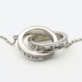 thumbnail image 4 of Pre-Owned Tiffany & Co. 1837 Interlocking Circle Necklace, SV925 Silver Pendant,... (Good), 4 of 11