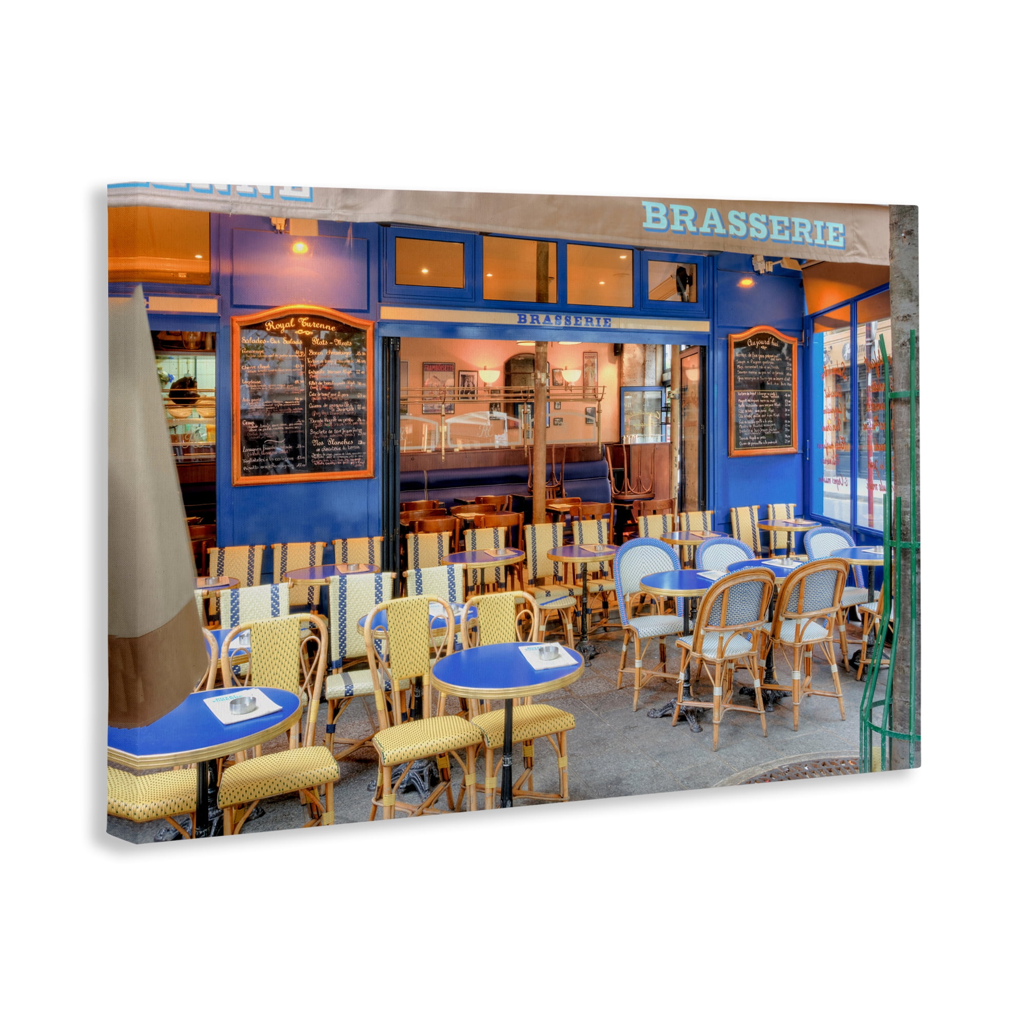 Stupell Industries Parisian Brasserie Terrace Canvas Wall Art, design by Alan Blaustein