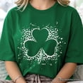 thumbnail image 2 of Splatter Shamrock Silhouette St Patrick&rsquo;s Day T-Shirt, Retro Lucky Clover Tee, 2 of 8