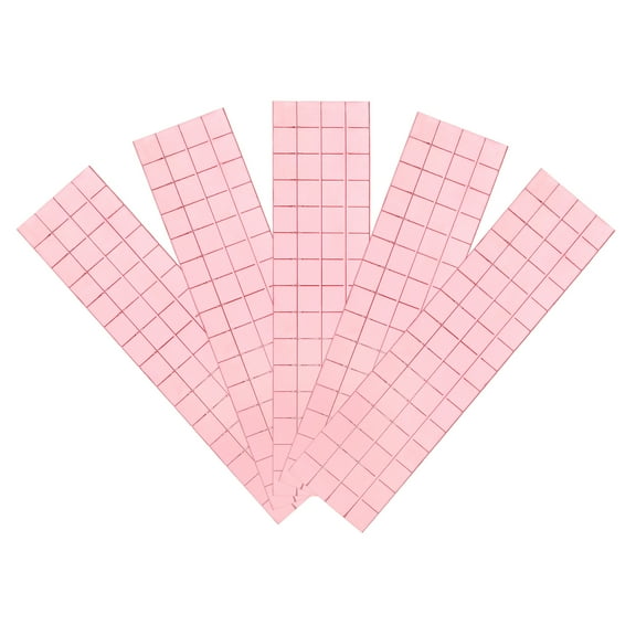 Uxcell 600Pack 10 x 10mm Self-Adhesive Disco Tiles Mosaic Mirror Tiles, Rose Gold