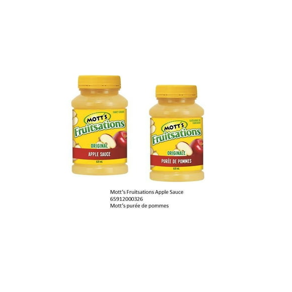 Mott's Fruitsations Original 100% Apple Sauce, 620 mL