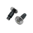 thumbnail image 2 of Unique Bargains 2pcs 7/8' 22mm Titanium Tone Motorcycle Handlebar Grip Bar End Slider Caps Plugs, 2 of 2
