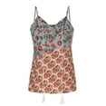 thumbnail image 4 of Tops de mujer Moda Casual Correa suelta Floral Impreso Señoras Chaleco Tops Pompotops lopia994578, 4 of 8