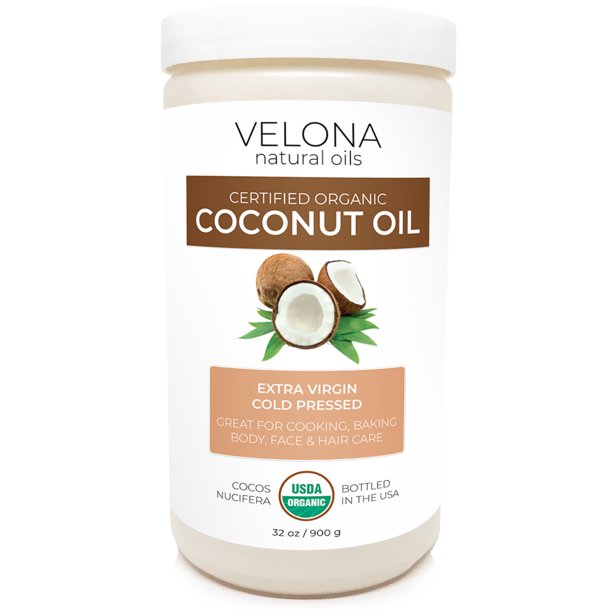 Velona Usda Certified Organic Coconut Oil Extra Virgin 64 Oz Food And Cosmetic Grade