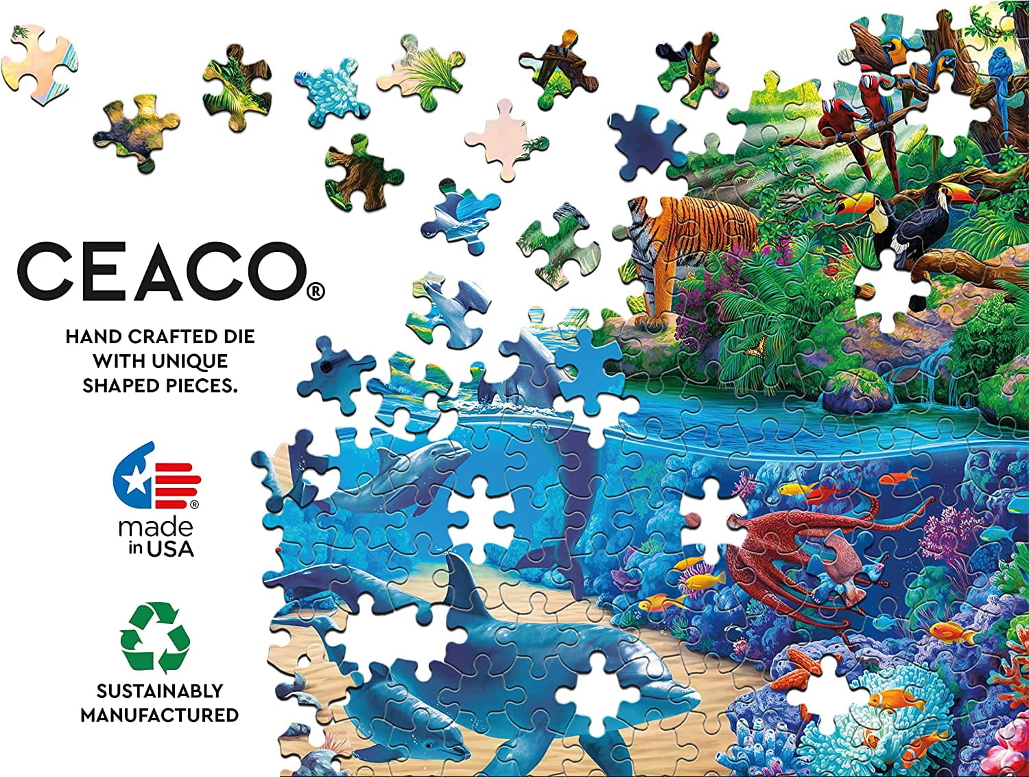Ceaco - Wild - World of Nature - 1000 Piece Interlocking Jigsaw Puzzle