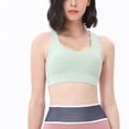 thumbnail image 4 of 2 piezas Ropa interior deportiva femenina sujetador de yoga antishock femenino de secado rápido chaleco de fitness, 4 of 6